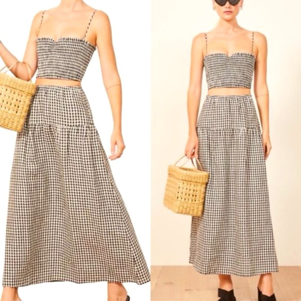 Reformation Kitty Set in White and Black